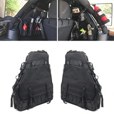 Roll Bar Storage Bag for Jeep Wrangler Multi-Pockets Saddle Bag Cargo Storage...
