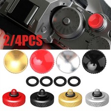 2/4PCS Metal Camera Shutter Release Button for Fujifilm Leica Canon Nikon  More
