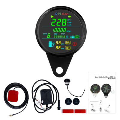 85mm Digital GPS Geschwindigkeitsmesser Multifunktions-Messgerät mit Tyr Druck