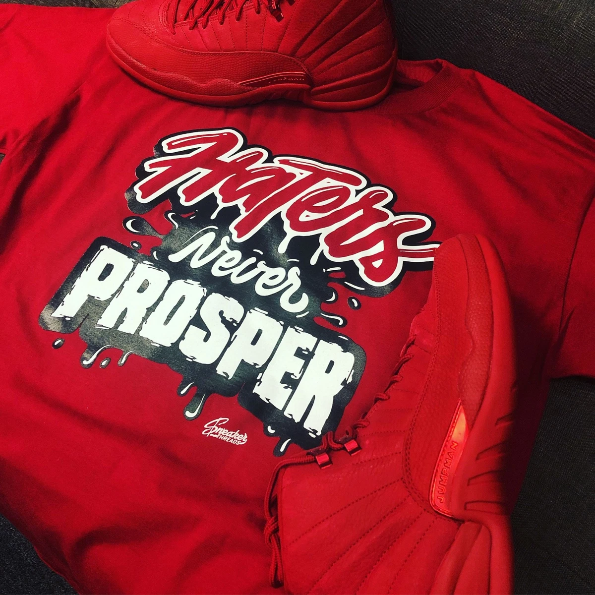 Jordan 12 sales red shirt