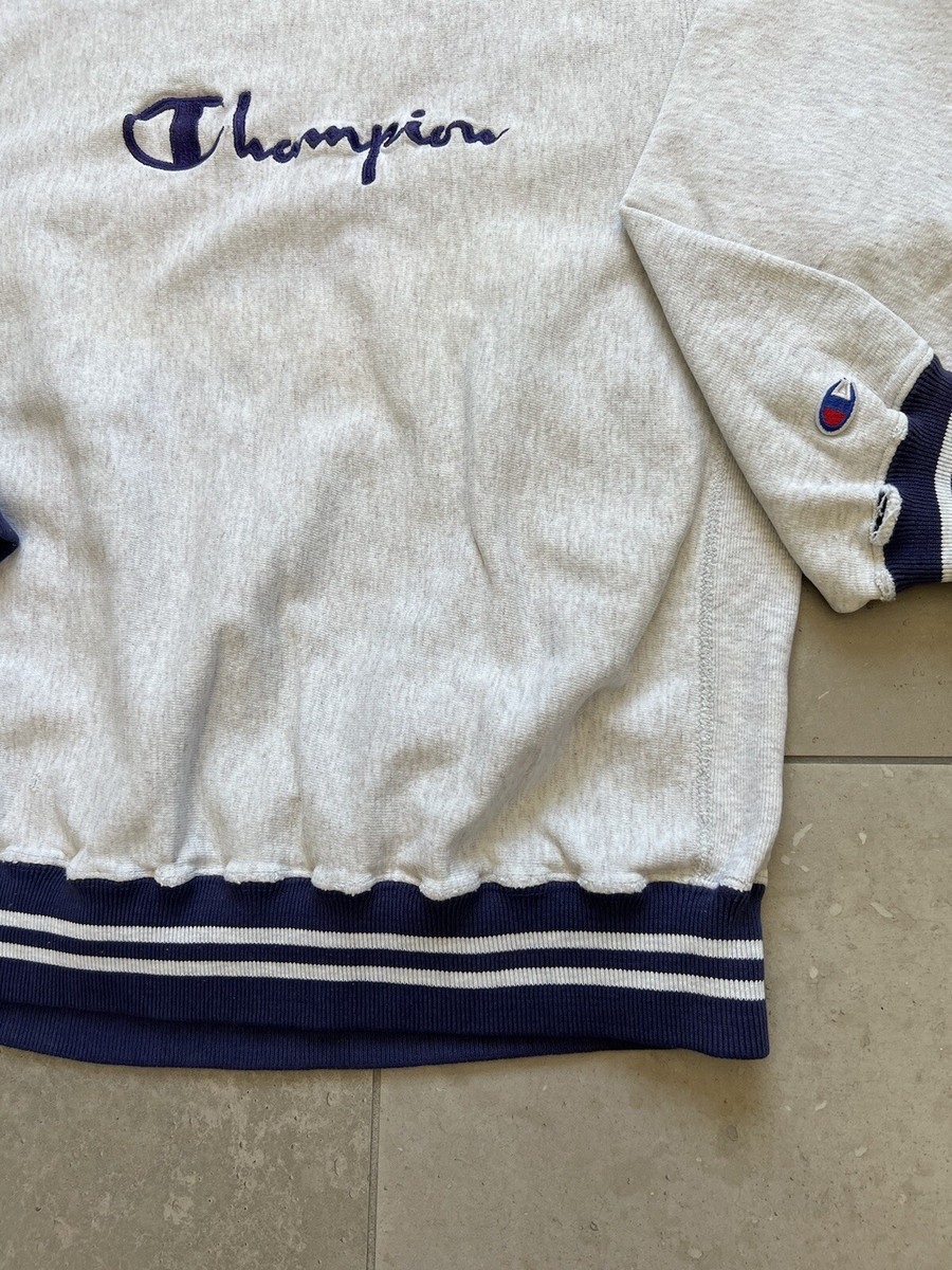 Vintage 90s Champion Spell Out Reverse Weave Sweatshirt Made In