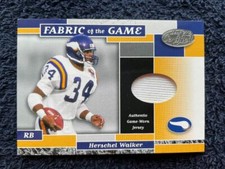Herschel Walker #DG-16 - 2002 Leaf Certified Football - Fabric Of The Game /50