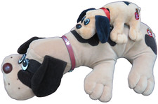 1985 Tonka Pound Puppies Lot 18"  8" Tan w. Brown Spots Plush Dogs Collars