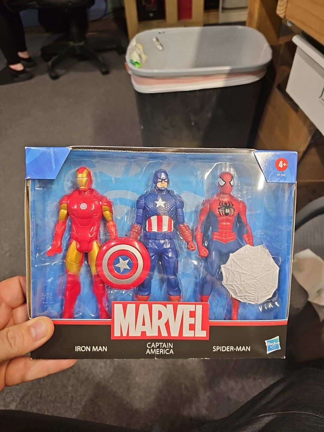 Hasbro Marvel 3-Pack Iron Man, Spider-Man, Captain America - 6 inch Figures