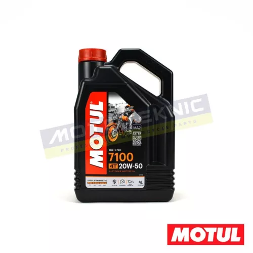 Motul 7100 Fully Synthetic Engine Oil 20W-50 - 4 Litre