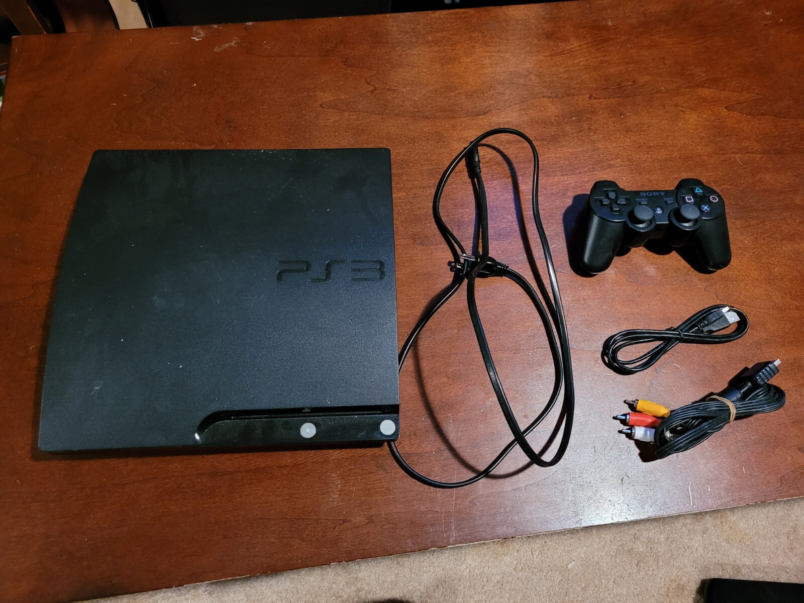 Sony PlayStation 3 Slim 120GB Black Console 711719801702 eBay