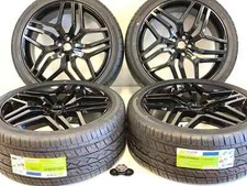 22 Range Rover Gloss Black Wheels Rims Tires Land Rover Lr4 Defender 5x120 22 Range Rover Gloss Black Wheels Rims Tires Land Rover Lr4 Defender 5x120
