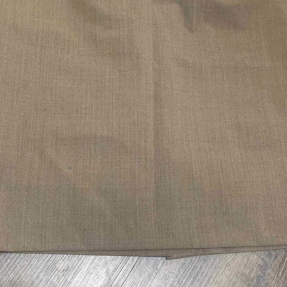 Falda para mujer Trina Turk talla 6 beige recta forrada a lápiz bolsillos botones Foto 3 de 4