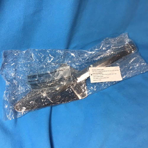 Pinza para servidor de pastel de 11" de acero inoxidable Goldcoast Navidad Acción de Gracias nueva - Imagen 7 de 9