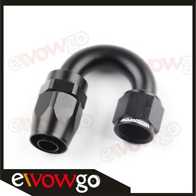 US 120/150/180 Degree -4AN 8AN 8AN 10AN Fuel Oil Hose End Swivel Fitting Adapter
