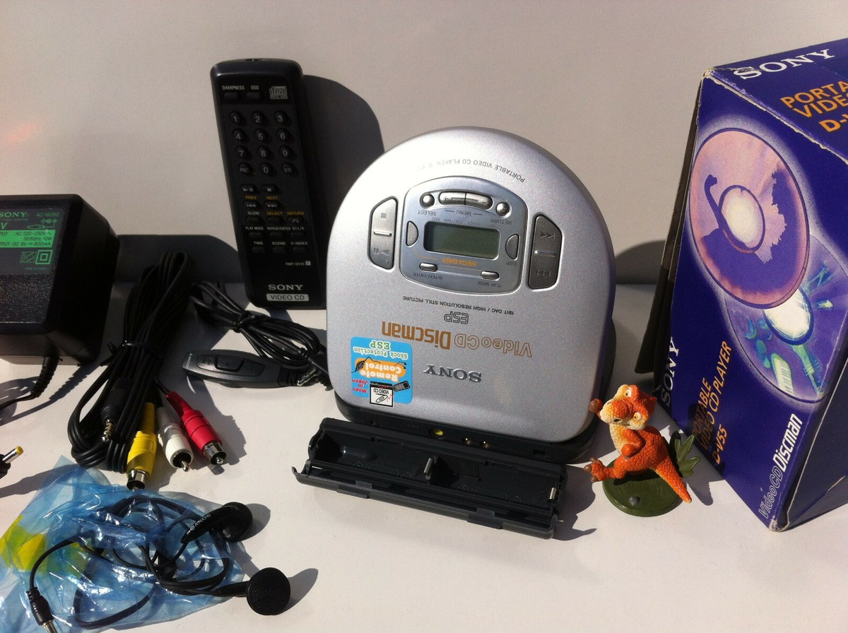 Sony D-V55 Video CD Player Discman Portable VCD PAL Tragbaren