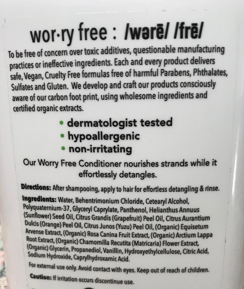 CONDICIONADOR ORIGINAL SEM PREOCUPAÇÕES BROTO 10 OZ DESEMBARAÇADOR NUTRITIVO VEGANO - Imagem 2 de 2