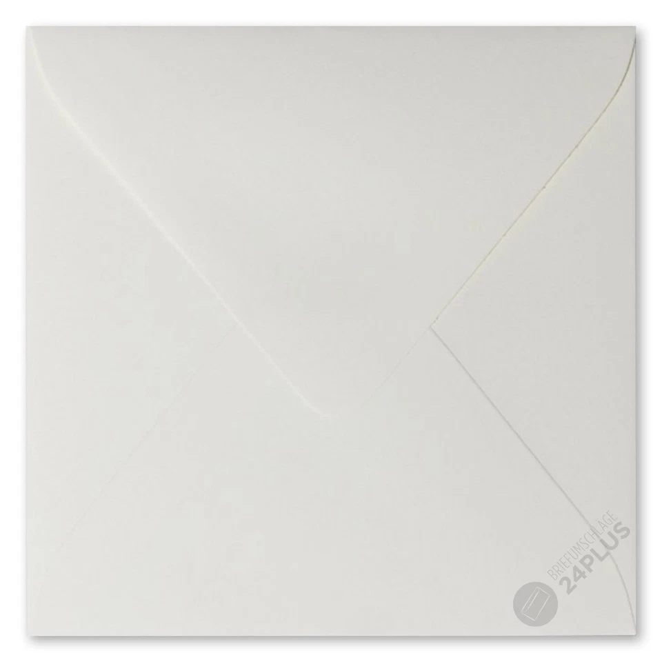 BRIEFUMSCHLÄGE24PLUS 25x Briefumschläge feuchtklebend Hell Grau 12,5x12,5cm (125x125mm)
