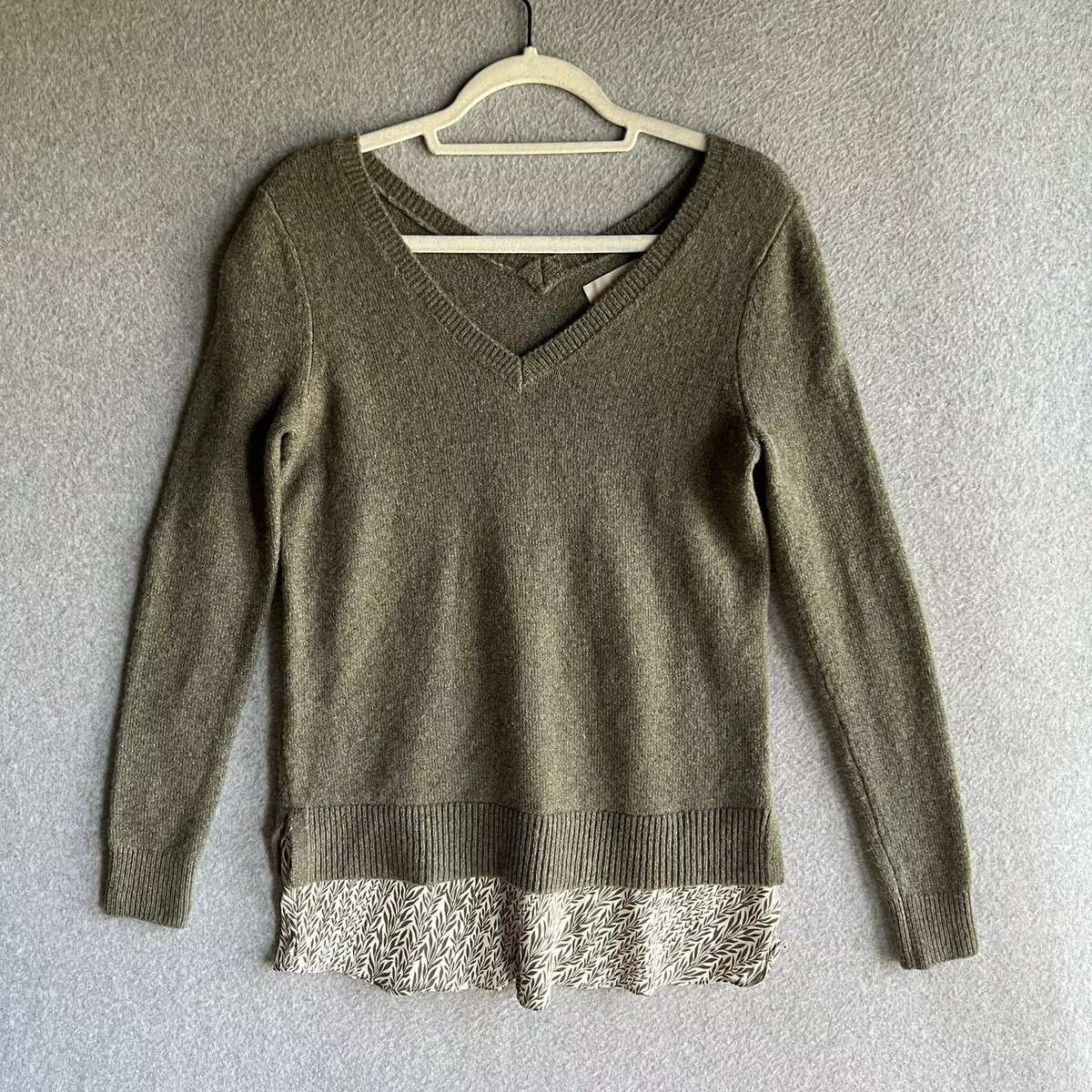 Loft grey sweater sale