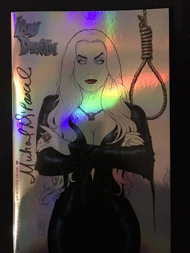 Lady Death Merciless Onslaught Cara Mia Artist Proof Ltd To 5 Holo Foil Retired - 第 1/10 張圖片