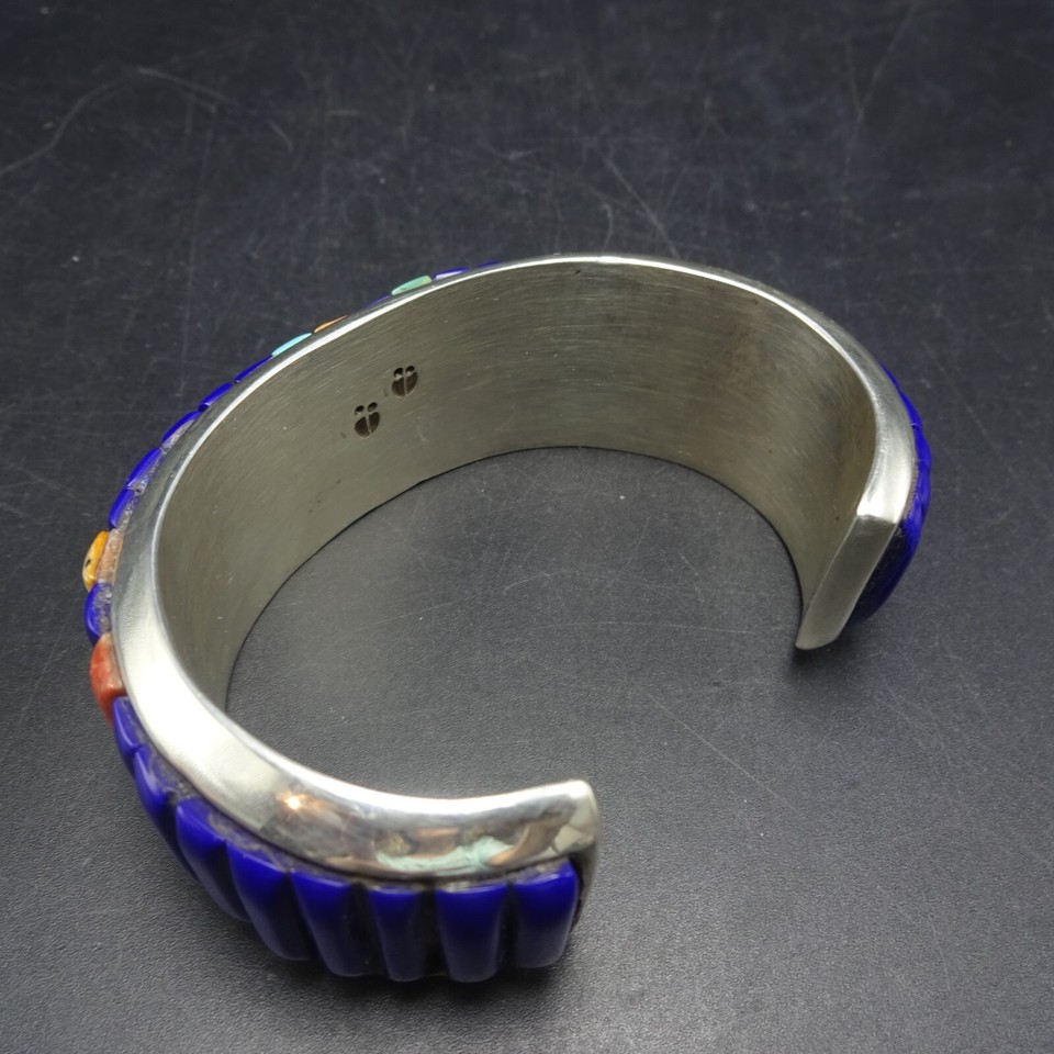 H Smith Bracelet with Spiny Oyster, Turquoise, and Lapis Inlay main image 1