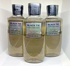 Bath  Body Works black tie 3-in-1 hair, face,  body wash 10 fl oz set of 3 