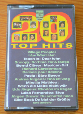Musikkassette 20 TOP HITS Deutsche Schlager 70er Mireille Mathieu, Udo Jürgens