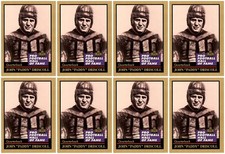 (8) 1991 ENOR Pro Football HOF #36 Paddy Driscoll Chicago Bears Card Lot