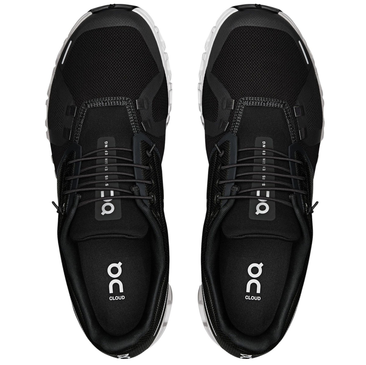 Men's On Brand Black/White Shoes Cloud 6 OC Running Sneakers
