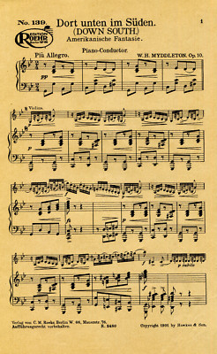 Dort unten im Süden (Down South), Amerik. Fantasie, Myddleton, Salonorchester