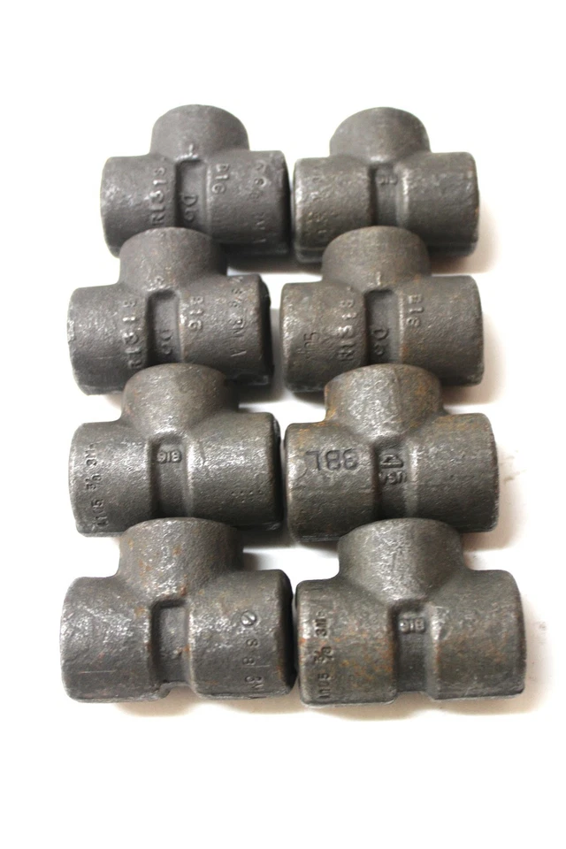 8pk Bonney 3/8" Connecting Tee Forged B16 3M A R1318 - Image 2 of 4