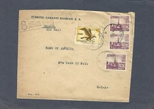 TURKISH AIRMAIL COVER-BEYOGLU TO NEW YORK,NY