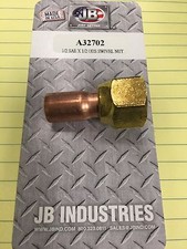 J/B Industries Swivel FM Flare-Sweat Adapter ONE, (1) 1/2" FEMALE FL. X 1/2"O.D.