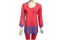 Women's Casual Crape printed Kurti / Tunic Top Blouse - 3000L
