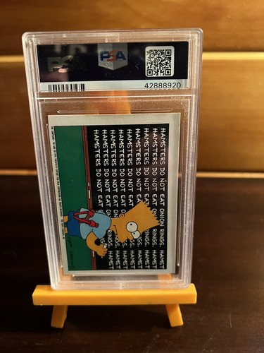 1990 Topps Simpsons Sticker Homer PSA 8 NM-MINT! 🍩 LOW POP!! - Picture 2 of 2