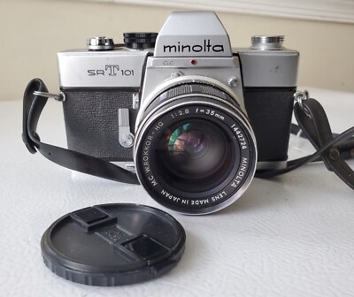 Vtg Minolta SRT 101 35mm Camera 35mm w f2.8 Lens