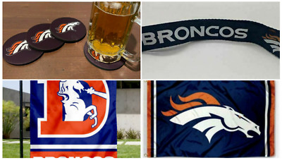 Denver Broncos 3x5 Flag Man Cave Flags 3 x 5 Banner USA Tailgating Gift Set Fan