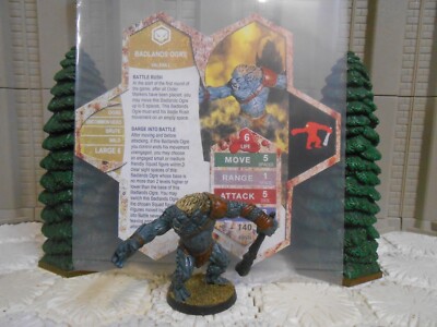 Heroscape Custom Badlands Ogre Double Sided Card & Figure w/ Sleeve ...
