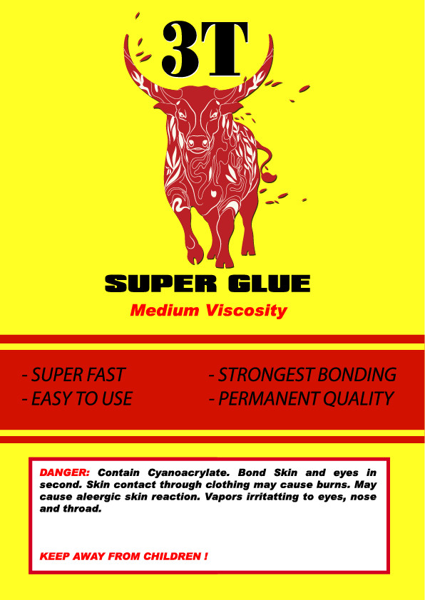 Medium CA Glue -8 oz (2 of 4 oz Bottles) - Super Glue Adhesive - Cyanoacrylate