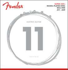 Fender Super 250M Nickel-Plated Steel Electric Guitar Strings Set - MEDIUM 11-49