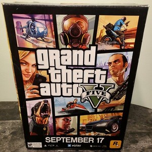 Grand Theft Auto V Promo Store Display Box PlayStation 3 &amp; Xbox 360 gta 5 |  eBay