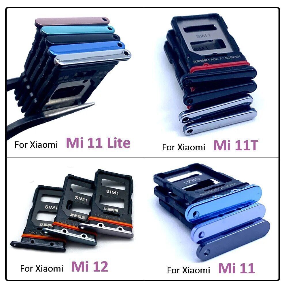 For Xiaomi Mi 12 Mi 11T Mi 11 Lite Pro SIM Card Tray Slot Drawer