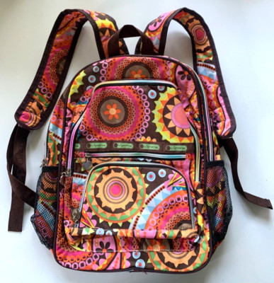 LE SPORTSAC x TOKIDOKI Backpack FLOWER SPRONG Geometric Floral