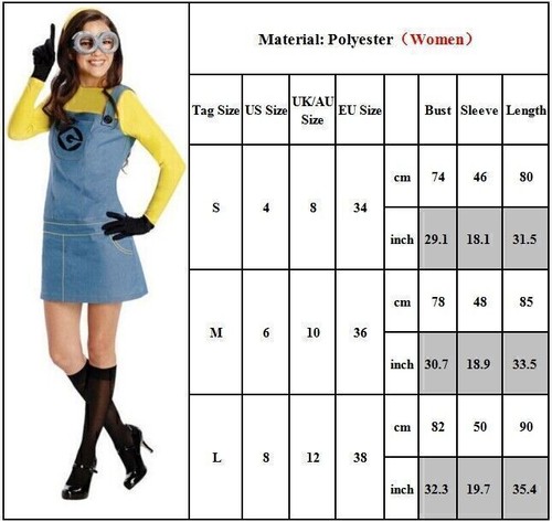Kinder Karneval Minions Kostüm Erwachsene Jungen Mädchen Fasching Kleidung DE - Bild 7 von 11
