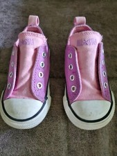 Converse Toddler Girls Size 6 Chuck Taylor All Star Pink Lavender Low Top Shoes