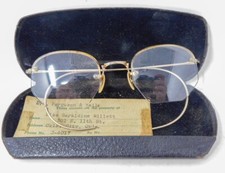 1930's Shuron Hexagon Vintage Eyewear Glasses 1/10 12K Yellow Gold Fill Frames