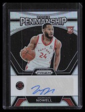 2023-24 Panini Prizm #RP-MQS Markquis Nowell Rookie Penmanship Prizms Silver