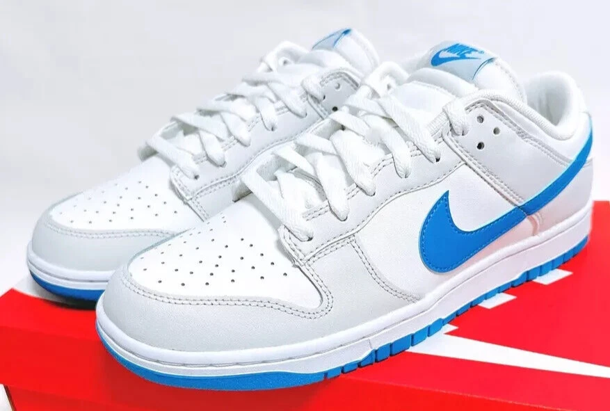 Nike Dunk Low Retro Summit photo blanche bleu rare Supreme DV0831 108 hommes XI taille 10