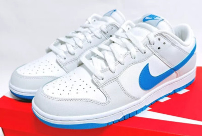 Nike Dunk Low Retro Summit White Photo Blue Rare Supreme DV0831 108 Men XI Sz 9