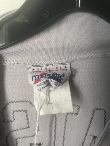 Majestic Mens New York #55 Matsui Baseball Jersey! Large Missing One Button - Picture 3 of 4