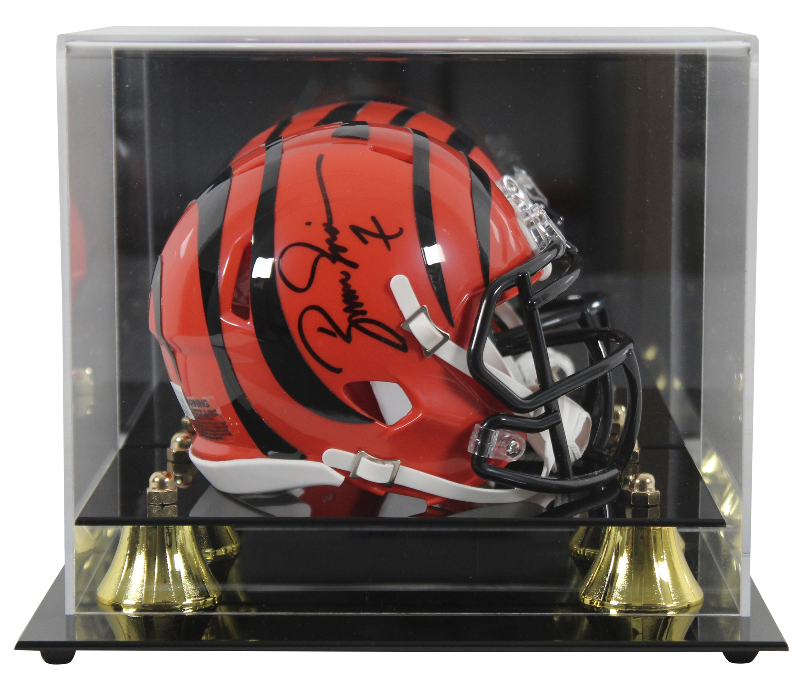 Boomer Esiason Autographed Signed Bengals Authentic Speed Mini Helmet W/ Case Beckett Witnessed 