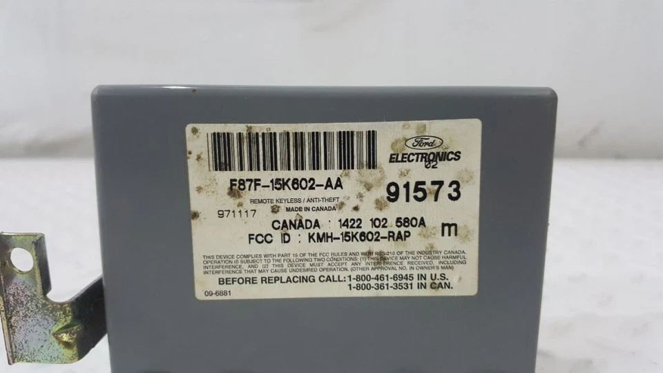 Módulo de bloqueo antirrobo F87F-15K602-AA compatible con 98-03 ESCORT 649 Foto 4 de 4