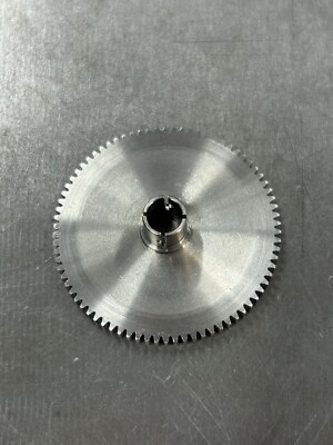 QTY 1 W M BERG STAINLESS STEEL SPUR GEAR 48 PITCH 78 TEETH 1/4  BORE 1/8  FACE