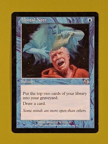 Mental Note x1 Judgment 1x Magic the Gathering MTG