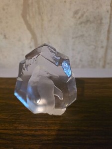 Penguin Etching in Crystal | Handmade in Sweden | Mats Jonasson Crystal | 18